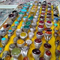 انگشتر نقره ۱۱۰ عدد کلی و جعبه ای معاوضه با ماشین|جواهرات|مشهد, عامل|دیوار