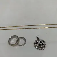 آویز پلاک و زنجیر و انگشتر