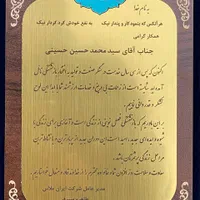 لوح تقدیر مخملی|مجسمه، تندیس، ماکت|تهران, بهارستان|دیوار