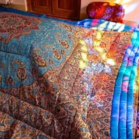 لحاف کرسی طرح یلدا قرمز مدل پشتی تخت سنتی|رختخواب، بالش، پتو|تهران, مینای جنوبی|دیوار