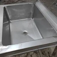 سینک صنعتی ظرفشویی وان میزکار استیل میز کار سینگ|کافی‌شاپ و رستوران|خرم‌آباد, |دیوار