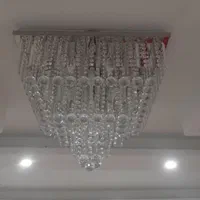 لوستر کریستالی|لوستر و چراغ آویز|گلبهار, |دیوار