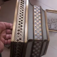 لوستر  برنز روشنایی سقفی ودو عدد دیوار کوب