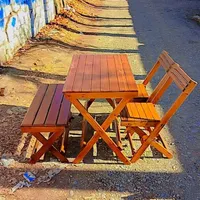 میزو صندلی ناهار خوری تاشو چوبی مدل موج|میز و صندلی غذاخوری|تهران, یوسف‌آباد|دیوار