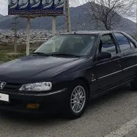 پژو پارس ساده پرشیا مدل ۱۳۸۰ مشکی ظاهر elx شده
