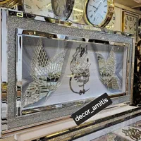 تابلو آینه ای شاین طرح پروانه و وان یکاد