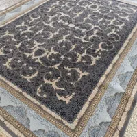 فرش زمینه مشکی طلا کوب