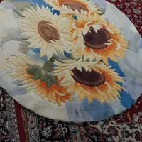 فرش فانتزی گل برجسته