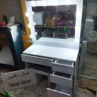 میز آرایشی گریم چراغدار ام دی اف مدل هایگلاس و ...|مبلمان خانگی و میز عسلی|شهریار, یوسف آباد صیرفی|دیوار