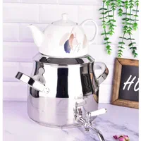 کتری قوری روهمی چای ساز کنارهمی اتو پرس کف چدن