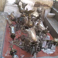 خریدار لوستر برنزی خرید آینه وشمعدان