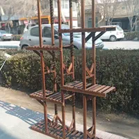 استند گل از جنس چوب روس ۶ طبقه برای ۱۵ عدد گلدان|گل و گیاه طبیعی|اصفهان, مصلی|دیوار