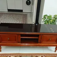 میز تلویزیون چوبی طرح مدرن 140 سانت زعفرانی|میز تلویزیون|اصفهان, برزان|دیوار