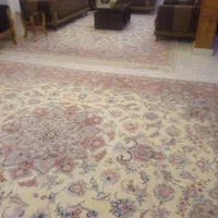 جفت فرش دستبافت ۱۲ متری طرح تبریز ، نو واقعی