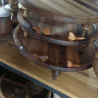 سینی بزرگ  با مرغ آمین چوب گردو عمده و تک