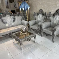 مبل سلطنتی نقره ای|مبلمان خانگی و میز عسلی|شاهین‌شهر, گرگاب|دیوار