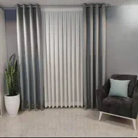 پرده آماده منزل ویلا مخمل کتان حریر|پرده، رانر، رومیزی|نوشهر, |دیوار