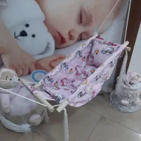 گهواره پایه فلزی سیسمونی ننو (بانوج )|تخت و صندلی بچه|مشهد, عبادی|دیوار