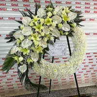 انواع تاج گل ترحیم و تبریک حلقه ای درباری|گل و گیاه طبیعی|تهران, بازار|دیوار