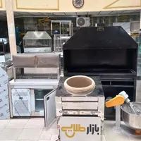منقل کبابی ذغالی/گازی جزو لوازم جیگرکی استیل صنعتی