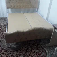 تختخواب فلزی دونفره|تخت و سرویس خواب|مشهد, رسالت|دیوار