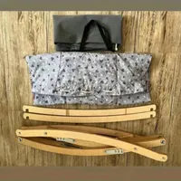 گهواره بانوج پایه چوبی آسان بازشو تاشو با کیف حمل|تخت و صندلی بچه|مشهد, عبادی|دیوار