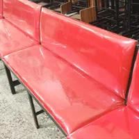 نیمکت انتظار چرمی ( پشتی دار)