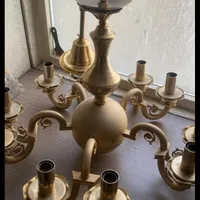خریدار و فروش لوستر شمعدان آباژور برنزی برنج