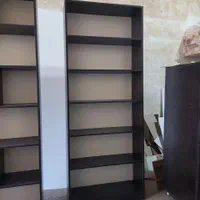کتابخانه ساده|کتابخانه، شلف، قفسه‌های دیواری|قم, زاویه|دیوار