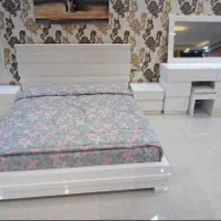 تخت دو نفره سفید / دیاموند|تخت و سرویس خواب|قشم, |دیوار