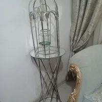 میزکنارسالنی و قفس کنارسالنی+ساعت تولیکا|صنایع دستی و سایر لوازم تزئینی|مشهد, امیریه|دیوار