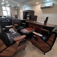 مبل اداری نیم ست چرم فوم سرد شرکت چستر وسایل دفتر|مبلمان اداری|ارومیه, |دیوار