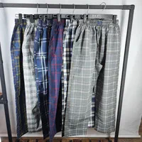 شلوار پیجامه راحتی چهارخانه نخی