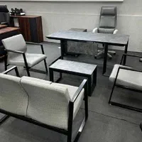 مبلمان مدرن اداری فلزی صندلی میز کمجا پادمان