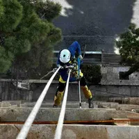 پیچ رولپلاک نماکار در ارتفاع/بدون داربست/راپل/طناب|خدمات پیشه و مهارت|قزوین, |دیوار