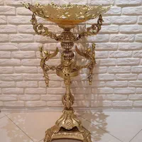 کنارسالنی میوه طرح برنج کنار سالنی برنزی میز برنج|ظروف سرو و پذیرایی|مشهد, طلاب|دیوار