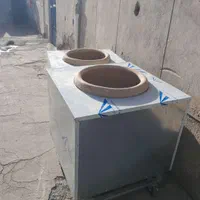 تنورگلی تمام استیل هشتاد سانتی گلی قابل حمل الماس|اجاق گاز و لوازم برقی پخت‌وپز|ری, دولت‌آباد|دیوار