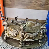 منقل ذغالی زغالی viyana سماوری برنجی مسی