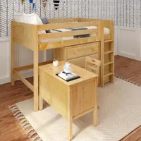 ست تخت خواب دوطبقه کمجا با میز قفسه کشو درآور L1|تخت و سرویس خواب|تهران, بهاران|دیوار