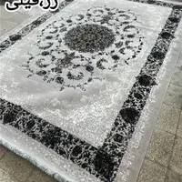 فرش۹متری طوسی نقره ای مشکی