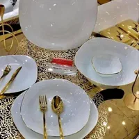 سرویس آرکوپال لب طلایی 30تیکه 6نفره اِماراتی اصلی|ظروف سرو و پذیرایی|یزد, |دیوار