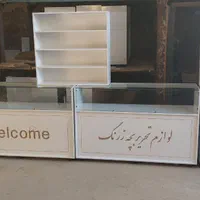 رگال استند قفسه طبقه ویترین شیشه پاچال دکور مغازه
