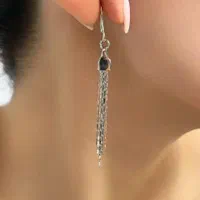 گوشواره خاص شیک نقره تراش ایتالیایی آب طلا نانو|بدلیجات|تبریز, |دیوار