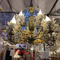 چهار دستگاه لوستر ۸شاخه خالص برنز شیک با کیفیت