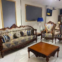 مبل استیل مبلمان سلطنتی کلاسیک گردویی اشرافی|مبلمان خانگی و میز عسلی|کرج, اصفهانی‌ها|دیوار