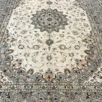 فرش دستباف ۹ متری جفت کاشان کاملا پر گوشت و سالم