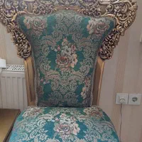 سرویس مبل ۹نفره  ورق طلا با میز وگل میز|مبلمان خانگی و میز عسلی|اصفهان, کوی امیریه|دیوار
