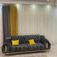پرده آماده پانچ مخمل و کتان و حریر|پرده، رانر، رومیزی|تهران, امام حسین(ع)|دیوار