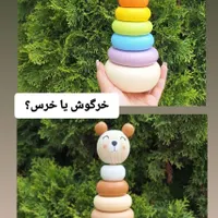 سیسمونی کودک،برج هوش،قطار چوبی،گاهشمار،رنگین کمان|اسباب و اثاث بچه|اردبیل, |دیوار