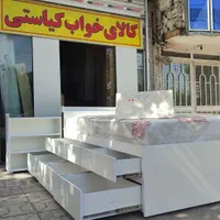 تخت یک نفره .سرویس خواب .تخت یک نیم نفره آرامیده|تخت و سرویس خواب|مشهد, گلبرگ شمالی|دیوار